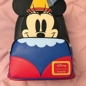 Loungefly Disney Minnie Mouse Red and Blue Backpack